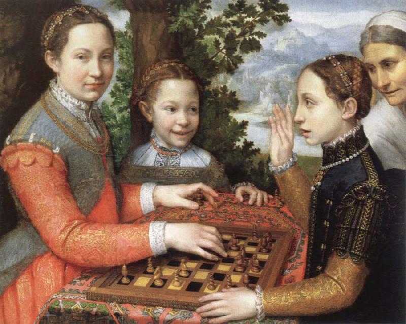 Sofonisba Anguissola the chess game